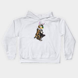 Bobtail BunnyCat: Chimera (White) Kids Hoodie